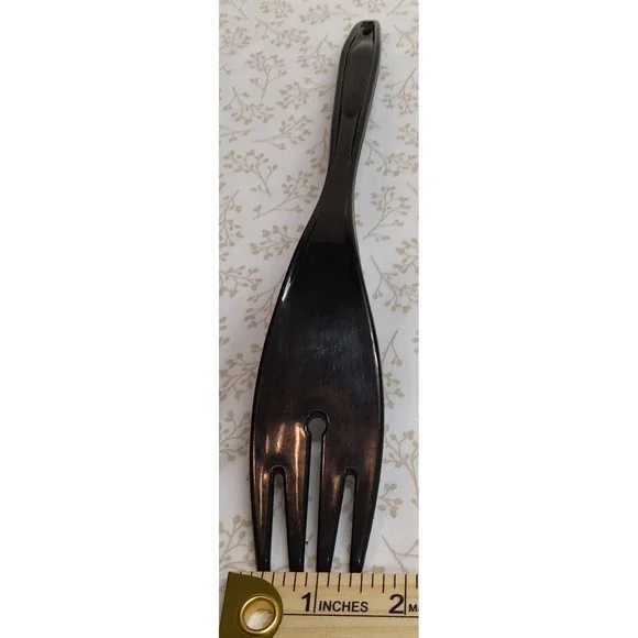 Melamine Black Spatula Turner Flipper Fork Utensil Unbranded 11 inches long - Picture 6 of 7